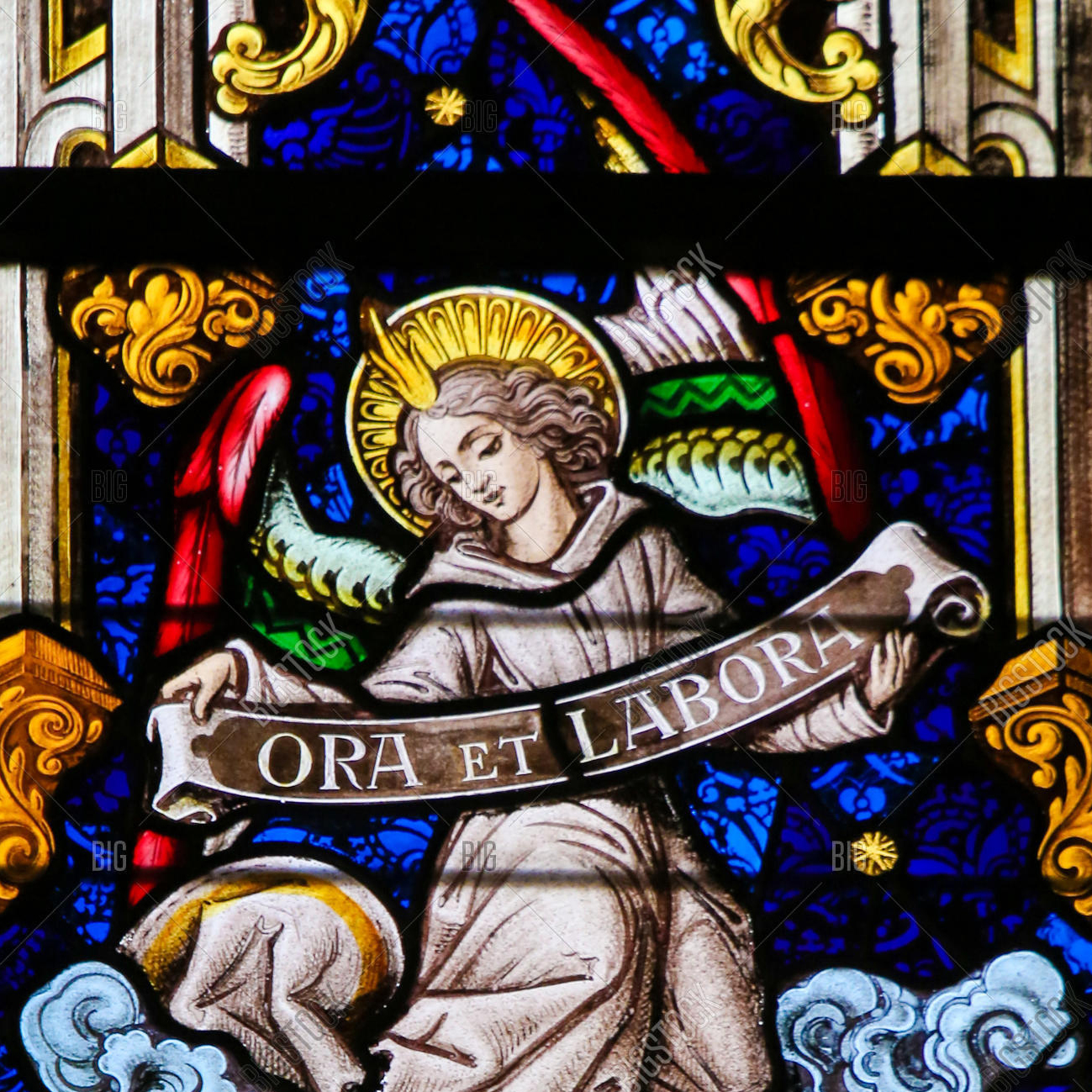 Ora et labora (Modli se a pracuj), motto Řádu sv. Benedikta, nejstaršího existujícího mnišského řádu západního křesťanství. 